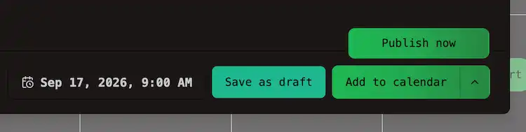 Step 4 - Schedule or Publish the post