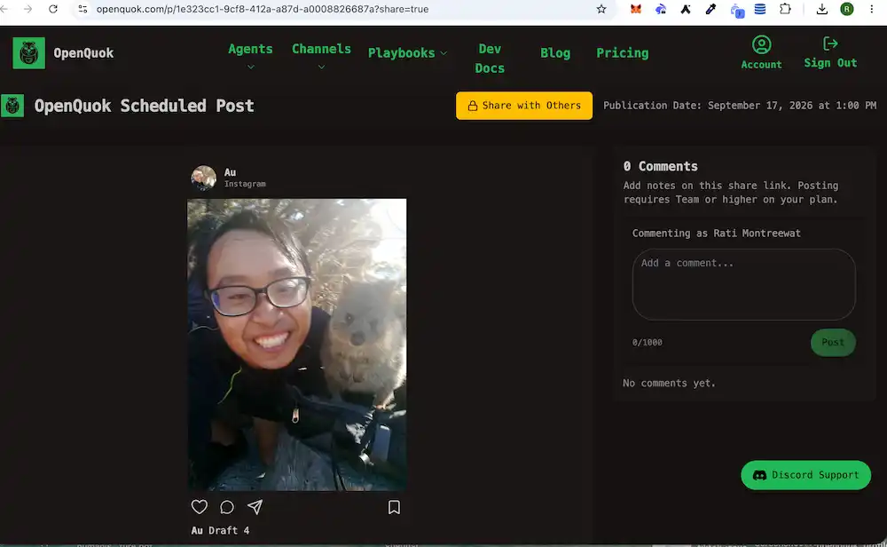 Post Preview Page